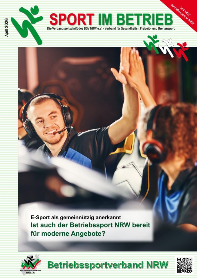 Titelblatt der Sport Im Betrieb vom Betriebssportverband NRW